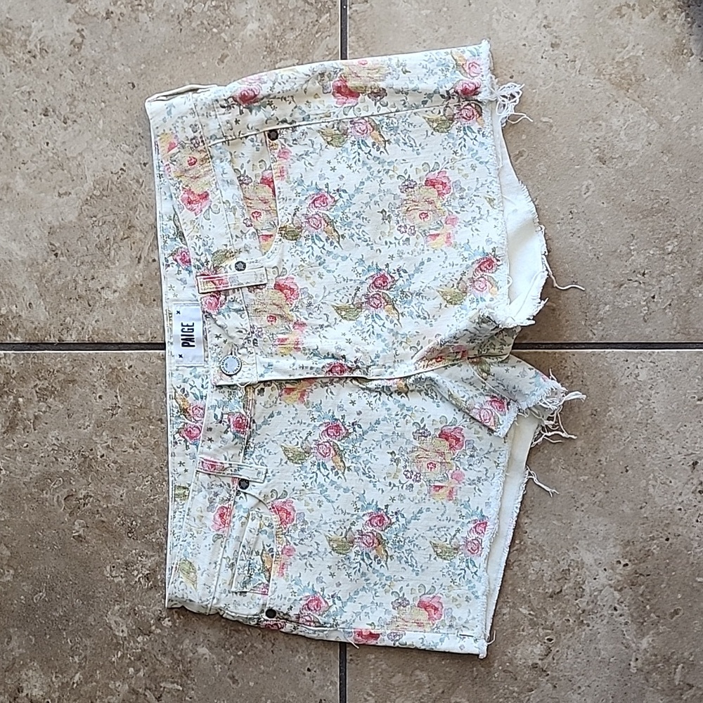 Paige denim  floral shorts size 32